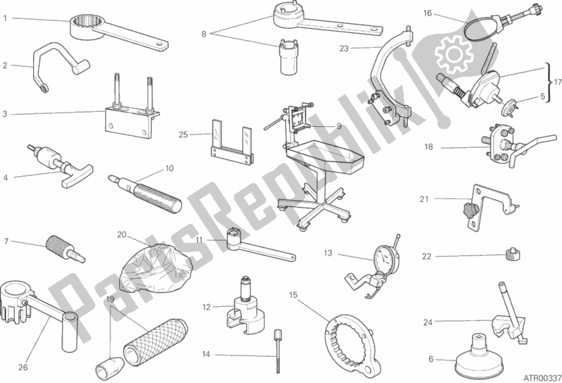 All parts for the Workshop Service Tools, Engine of the Ducati Scrambler Icon USA 803 2017